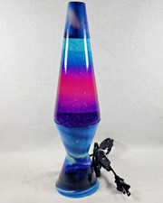 Schylling Glitter Lava Lamp Blue Purple Pink Working - see video