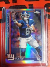 Topps 2025 Chrome Jaxson Dart Rookie Refractor #306 New York Giants Football