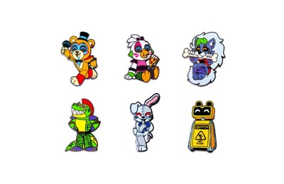 Youtooz Five Nights At Freddy's Security Breach Pin Set, Official Licensed FNAF 