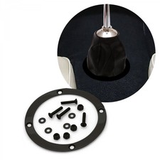 Black Round Shift Boot Trim Ring With Hardware