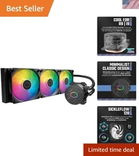 ARGB Sync MasterLiquid 360L Cooler with Optimized PWM Fans for Ultimate Cooling