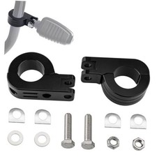 1.25" Engine Guard Footpeg Mount Kit Billet Aluminum Highway Bar Clamps Black