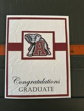 Handmade U University Of Alabama Graduation Congratulations Bama Graduate Card