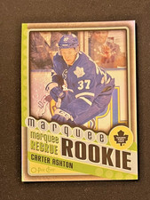 Carter Ashton 2012-13 O-Pee-Chee Marquee Rookie Black Rainbow Foil SN75/100 #593