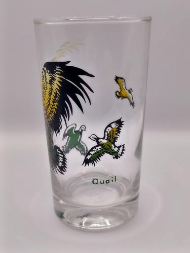 Set of 4 Vintage Hazel Atlas Wild Fowl Glasses - Picture 9 of 12