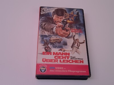 Ein Mann geht über Leichen 1973 VHS German PAL VPS Video Charles Bronson