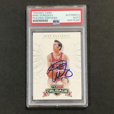 2012-13 Panini Crusade #15 Mike Dunleavy Signed Card AUTO PSA/DNA Slabbed Bucks