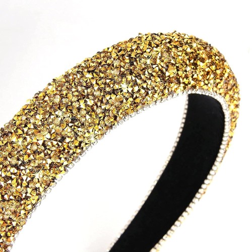 Strass Stirnband Glitzer Diamant gepolstert Haarschmuck Geschenke für Frauen Mädchen - Bild 17 von 74