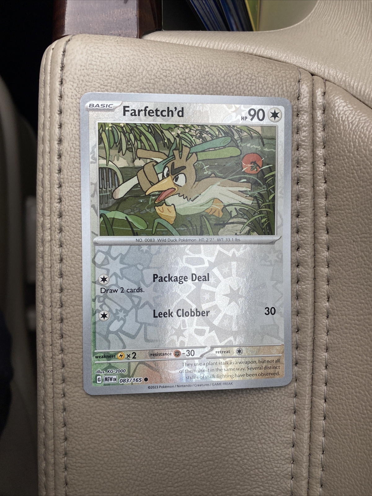 Pokemon Near Mint 151 Reverse Holo Farfetch'd 083/165