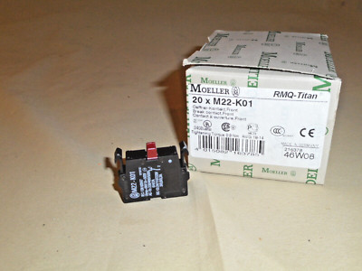 MOELLER  M22-K01 aux. contact block 1NC (NIB)