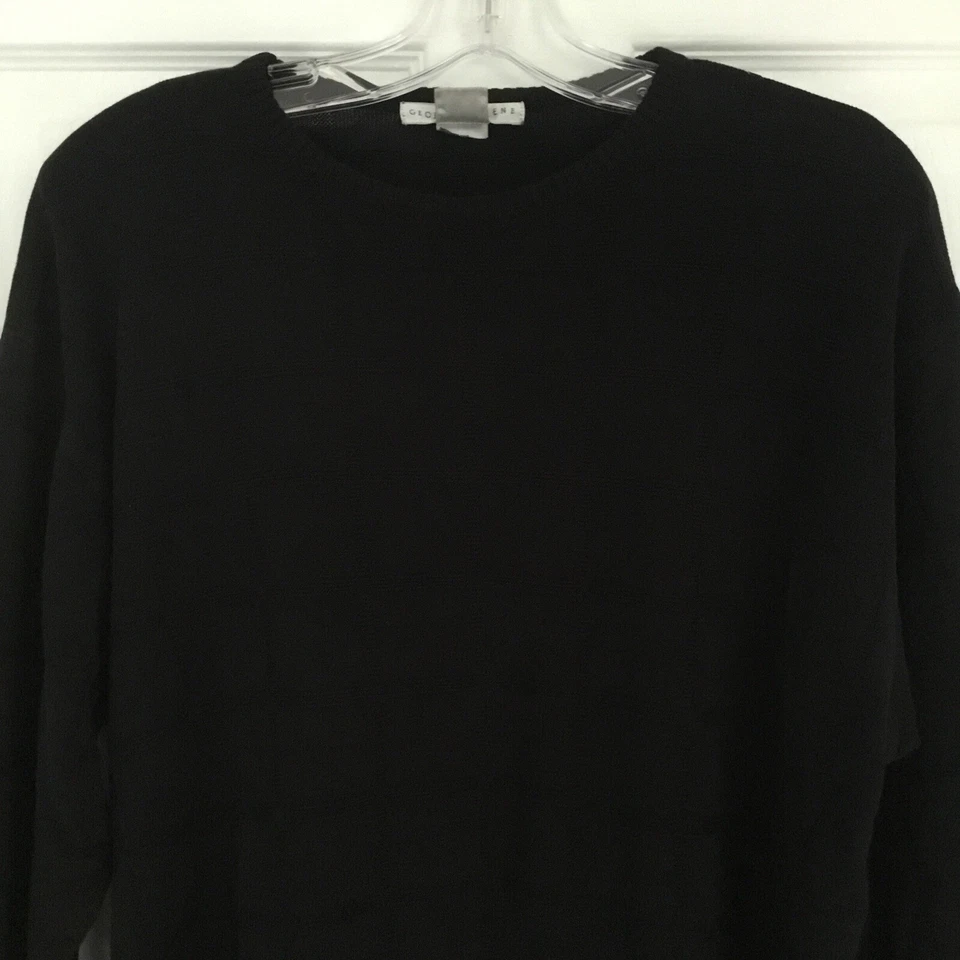 Geoffrey Beene Black Crew Neck Pullover Knit Sweater Men’s Large - Image 4 of 4