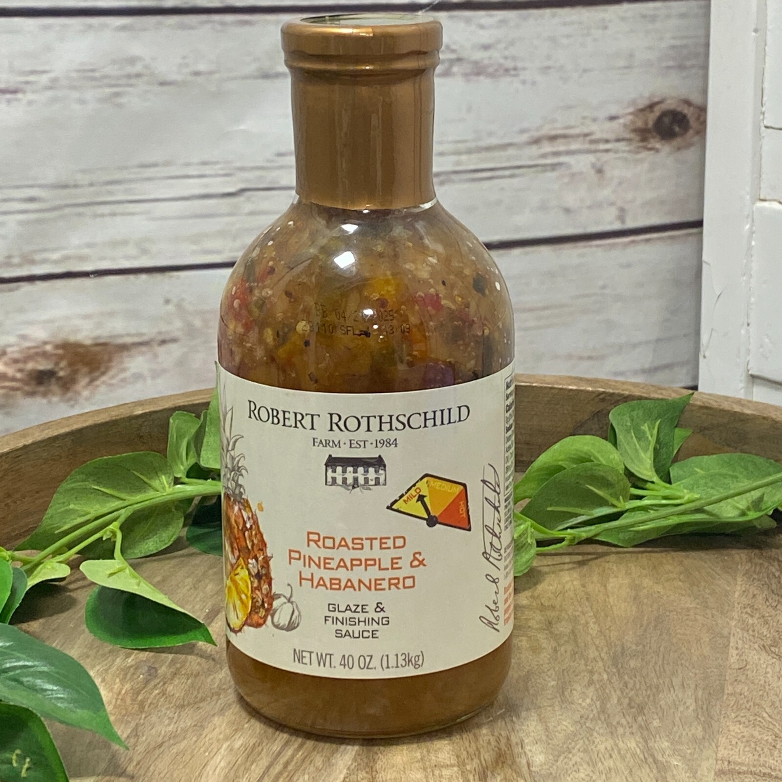 Roasted Pineapple Habanero Glaze Finishing Sauce Chips Salsa 40 OZ