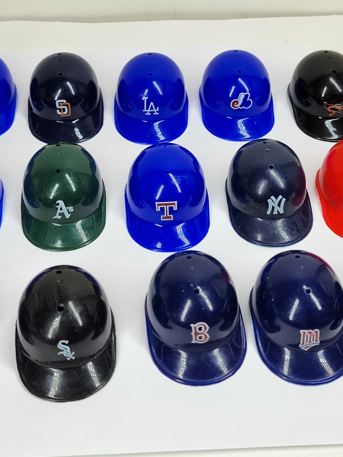 Laich Mini Baseball Helmet Set of 21 MLB Hat Lot Expos Astros A's