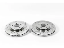Front Power Stop Brake Rotor Set fits Nissan Pathfinder 2013-2019 62VZTZ