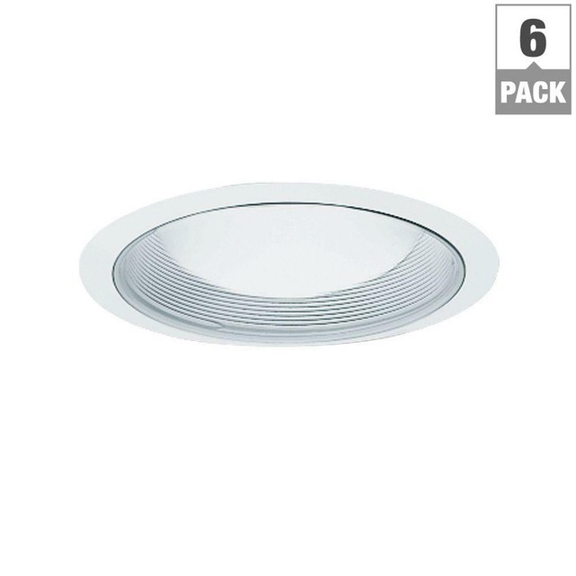 Halo E26 Series 6 In White Recessed Lighting Baffle W White Trim