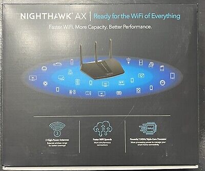 Netgear RAX29-100NAS Nighthawk AX2400 2.4Gbps Dual-Band WiFi 6 Router