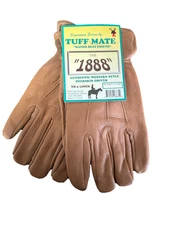 Western Style Lined Deerskin Driver Soft Leather Glove, Medium