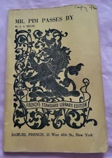 Mr. Pim Passes By A. A. Milne 1921 Play French's Standard Library Edition Used