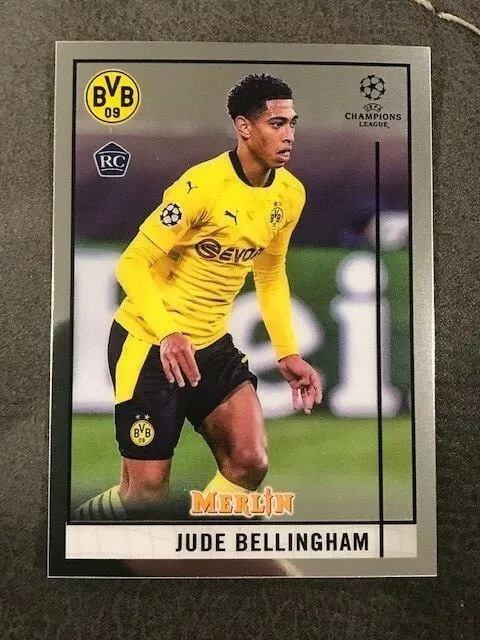 JUDE BELLINGHAM 2020-21 Topps Chrome Merlin UEFA Champions League rookie  card