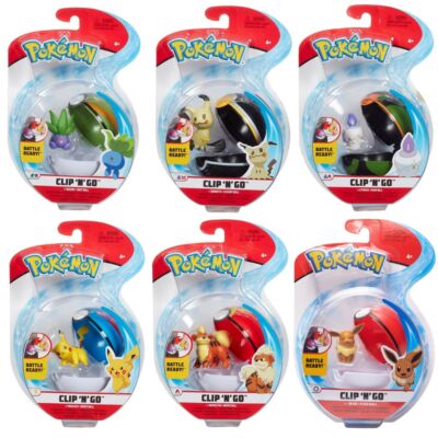 Spielfigur mit Pokeball zur Auswahl | Pokemon |  | Clip N Go | Action-Figuren