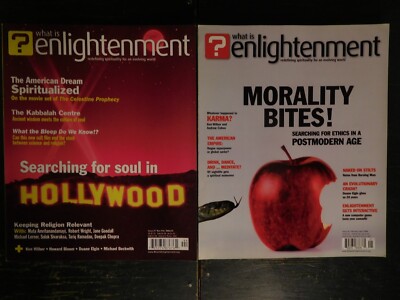 2 Vintage 2004-05 Enlightenment Magazine Lot ~ Searching For Soul In Hollywood