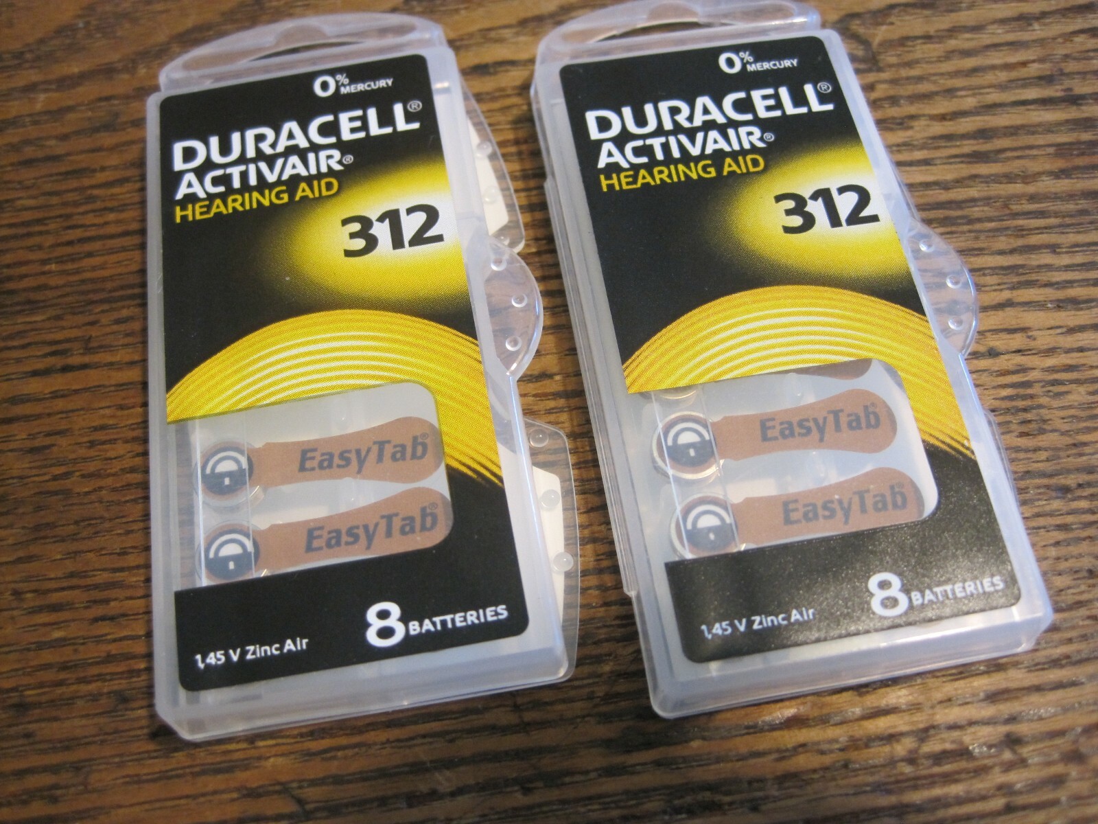 Duracell Activair Hearing Aid Batteries Size 312 (13 cells) EXPIRATION