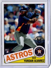 2020 Topps Update Baseball 1985 35th Anniversary Yordan Alvarez ROOKIE ASTROS