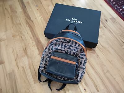 COACH Academy Backpack In Signature Canvas With Rexy By Guang Yu