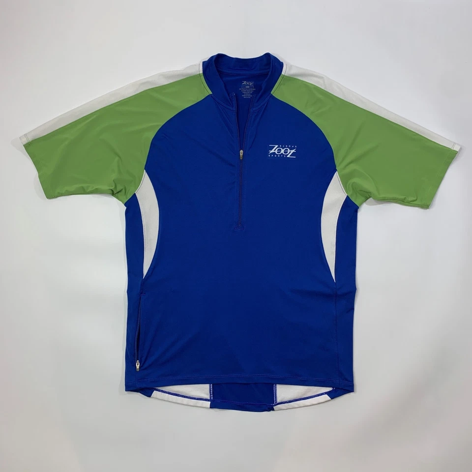 Camiseta Zoot para hombre L grande media cremallera manga corta ciclismo de carretera ciclismo carreras Foto 2 de 4