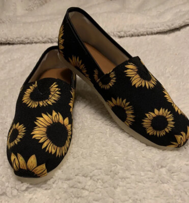 InterestPrint Sunflower Slip-on Loafers Casual Classic Comfortable Flats Size 9