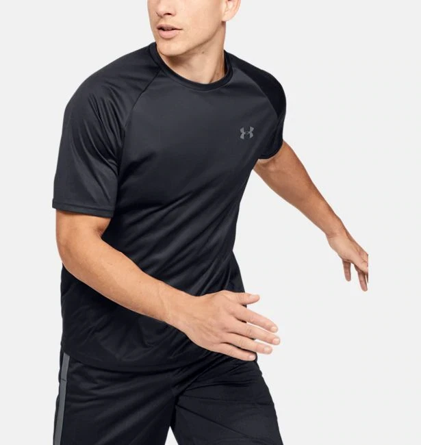 Under Armour Mens UA HeatGear Velocity Training T-Shirt 1327965-001 Black  NWT