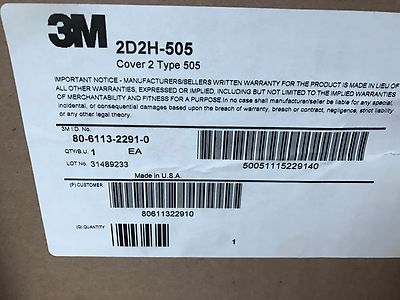New 3M 2D2H505ISG Custom Cover 2 Type 505 | eBay
