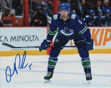 Vancouver Canucks Tucker Poolman Signed Autographed 8x10 NHL Photo COA #3