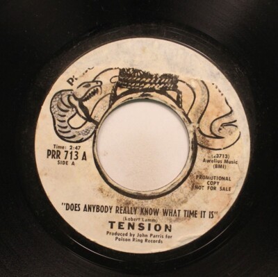 Hear! Rock Promo 45 Tension - Does Anybody Really Know What Time It Is ...