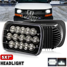For Chevy Express Cargo Van 1500 2500 3500 7x6 5x7" LED Headlight Hi/Lo Beam DOT