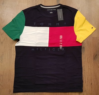 tommy hilfiger colour block t shirt