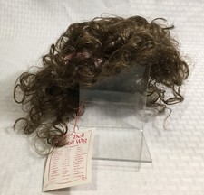 BELL DOLL WIG - MELANIE / SIZE 13" - 14" / LIGHT BROWN / NEW / MODACRYLIC FIBER