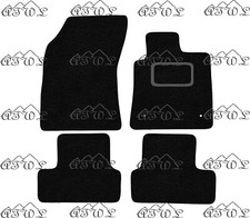 FOR RENAULT MEGANE 2017 & ONWARDS TAILORED BLACK CARPET CAR FLOOR MATS. (2 CLPS)