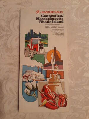 Connecticut,  Massachusetts,  Rhode Island 1970 Map