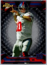 2013 Finest 10 Eli Manning New York Giants Football Card
