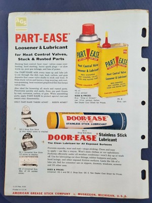 AGS Products Catalog Sheets 1963-1966 - American Grease Stick Company F |  eBay