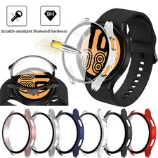 Samsung Galaxy Watch 4 5 6 7 8 40/44m Tempered Glass Protector Screen Case Cover