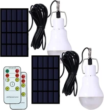 Lampara Solar Portatil Camping Exterior Pesca Tienda Emergencia Paquete Juego 2
