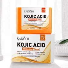 SADOER Kojic Acid Face Soap Facial Cleansing Foam