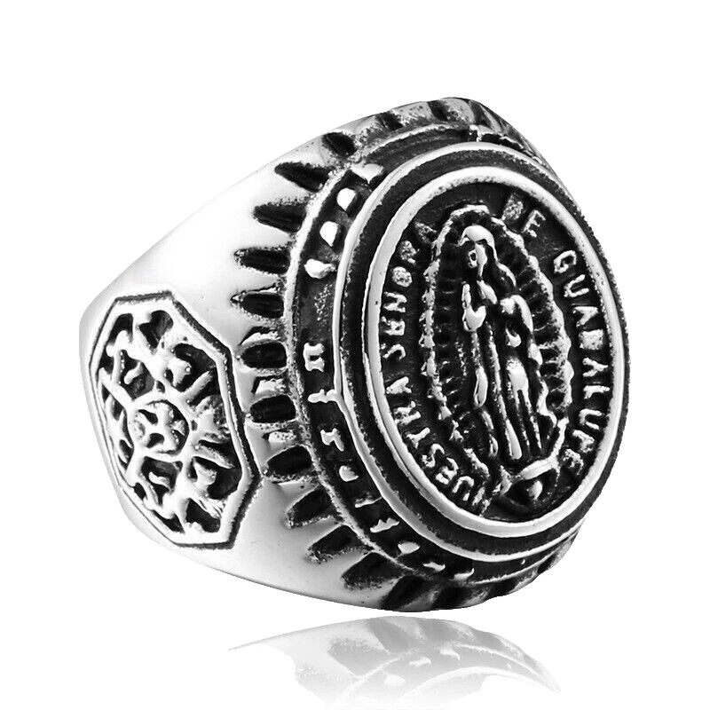 Banda de Acero Inoxidable Anillos Gótico para Hombre