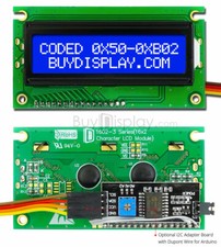 Blue IIC/I2C/TWI 16x2 Serial Character LCD Module Display for Arduino w/Library