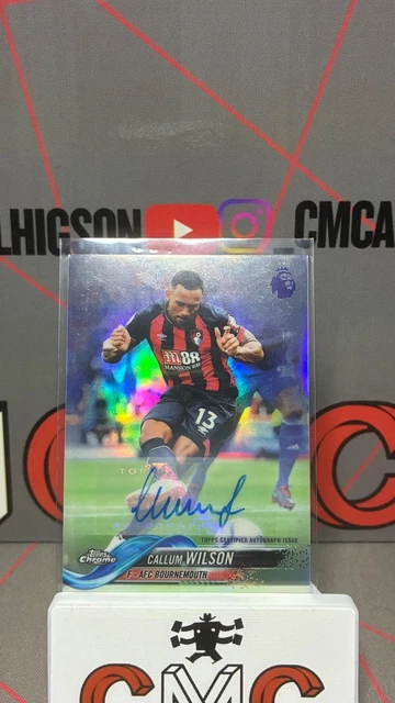 2018-19 topps chrome premier league Callum Wilson auto Bournemouth