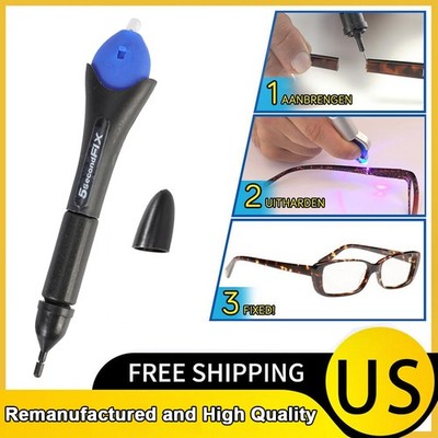 Fix UV Light Repair Tool Quick 5 Second Glue Refill Liquid Plastic Welding USA