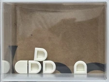 LEGO Parts - White Tile, Round 1 x 1 Half Circle Extended - No 24246 - QTY 5