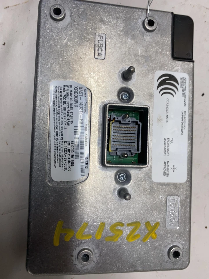 14 15 LINCOLN MKX Chasis Brain Box MÓDULO DE SINCRONIZACIÓN DE COMUNICACIÓN DA5T-14D212-RB Foto 3 de 4